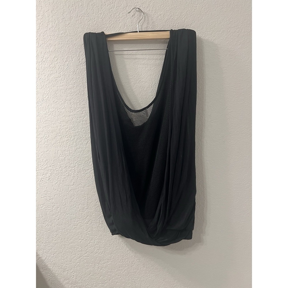 Apres Ramy Brook Crossover Meshed Black‎ Top Size M